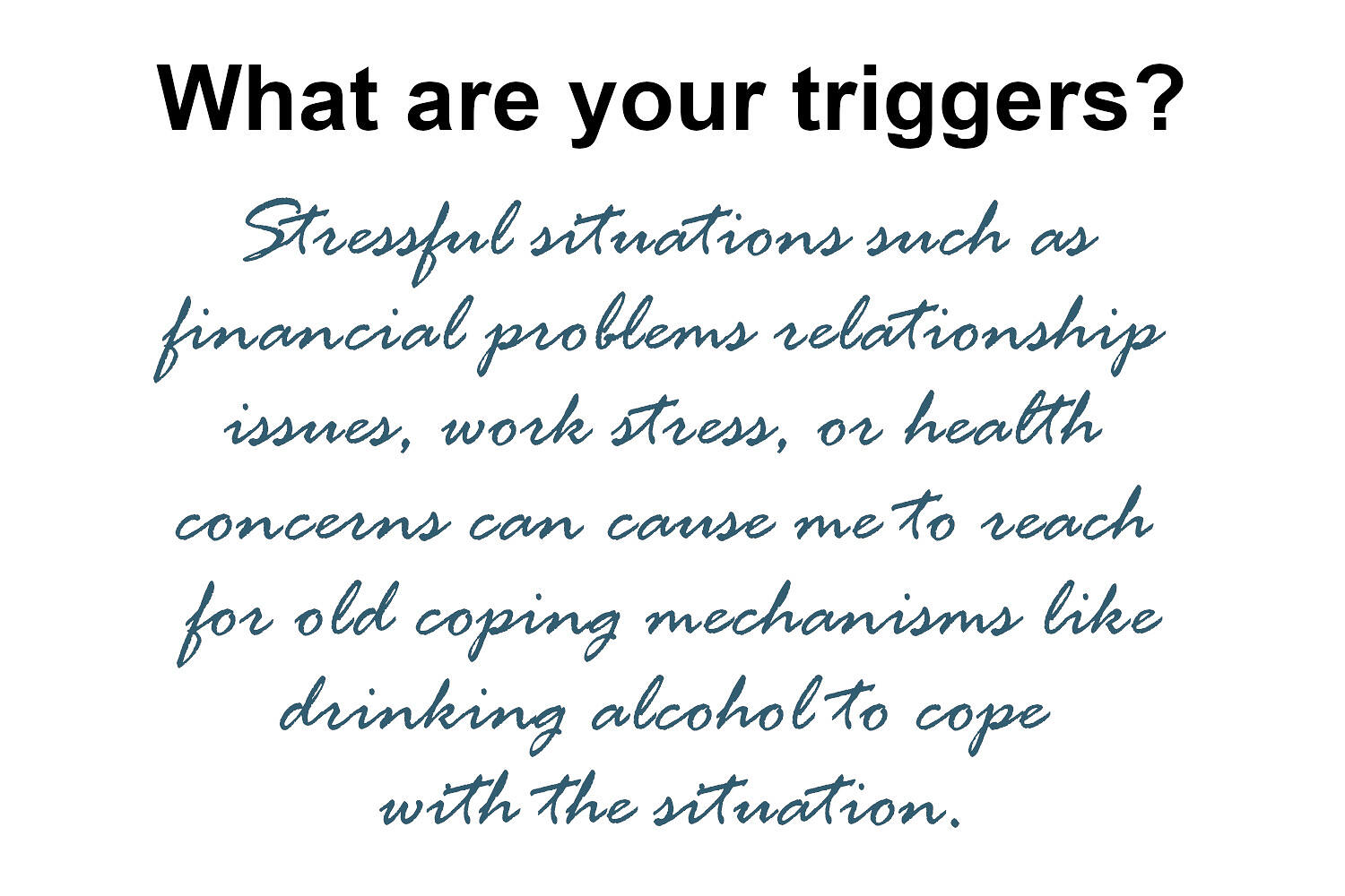 Triggers in addiction